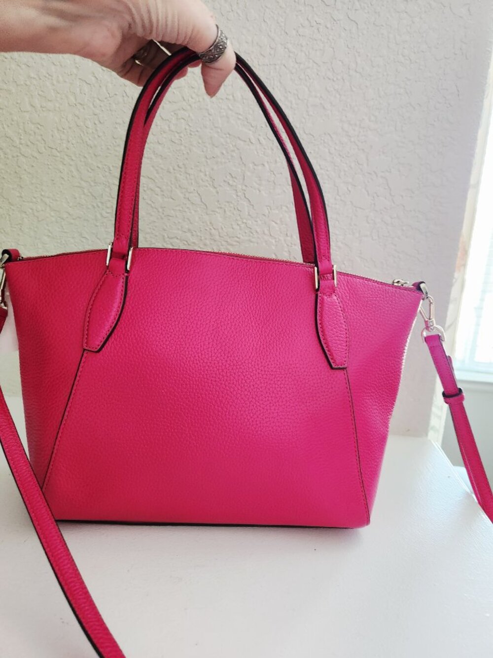 Nwt Kate Spade NY Pink Leather Shoulder Bag Purse - Picture 4 of 15